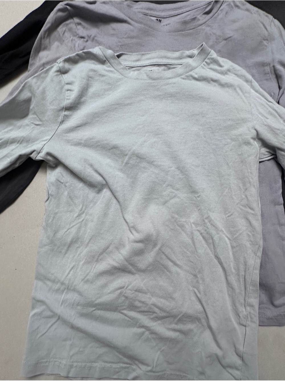 H&M Long Sleeve Crew Neck Tees - Set of 4 - Picture 2 of 6